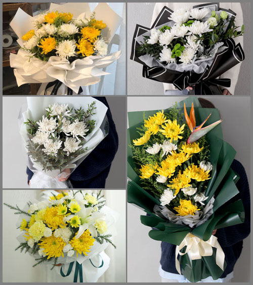 四川成都崇州市道明镇龙黄村白事花束代送
